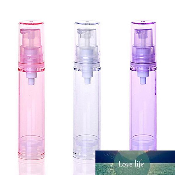 10ml como frascos sem ar de plástico lotion Dispenser Contentores Tamanho de viagem Garrafa reafigável DIY testando dispensador cosmético