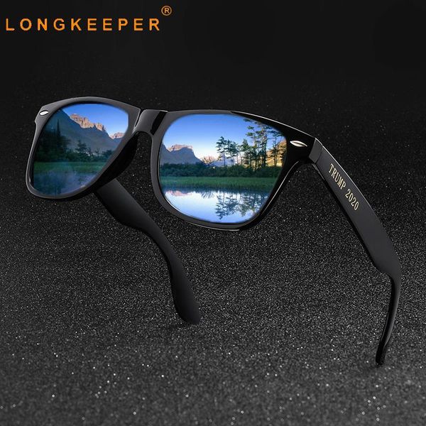 

classic polarized sunglasses men design logo "trump 2020" sun glasses male driving shades eyewear mirror goggles oculos uv400, White;black