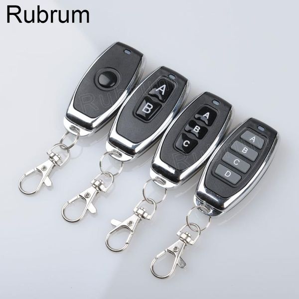 

remote controlers rubrum 433 mhz universal wireless control 1527 learning code transmitter gate garage door light controller 1 2 3 4 button