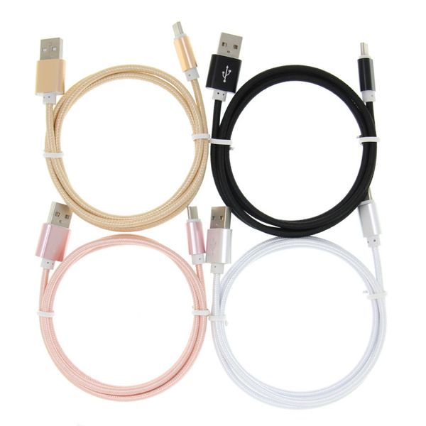 Cavi USB Micro Tipo C di ricarica rapida Carica per Samsung S8 Xiaomi Redmi Oneplus Huawei Cavo caricabatterie USB-C 0,25 m 1 m 1,5 m 2 m 3 m