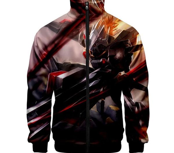

digimon adventure 3d printed stand collar zipper jacket women men fashion anime long sleeve jackets streetwear clothes, Black;brown