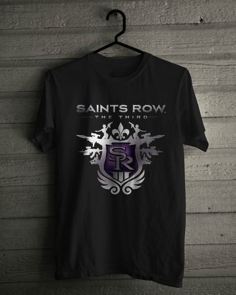 

святые row третий t-shirt black tee размер smlxl