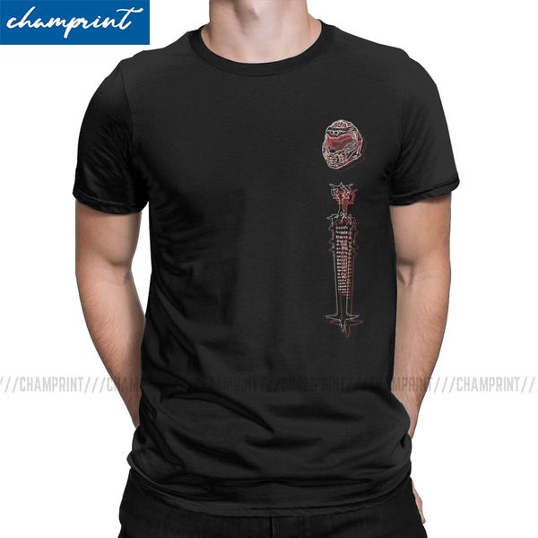 

doom crucible doom eternal t shirt men funny t-shirts doomguy doom slayer cacodemon tee shirt short sleeve clothing printed