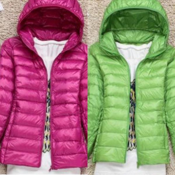 

women's down & parkas autumn women white duck jacket hooded ultra light jackets warm winter coat windproof, Black