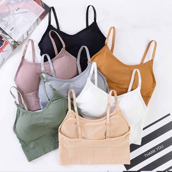 

women bras lingerie seamless bralette sports active bra shockproof wireless padded brassiere comfort underwear #f, Red;black