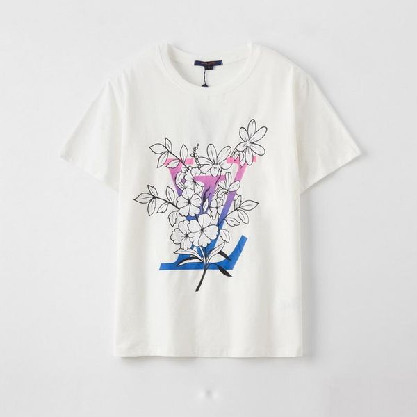 

embroidery letter designer t-shirt white mens women luxury clothing short sleeve punk hip hop summer casual tee, White;black