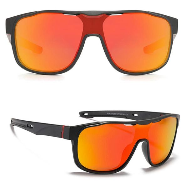 

summer style cool man oversized lens colorful mirror polarized sunglasses men women polarized sun glasses shopping party shade, White;black