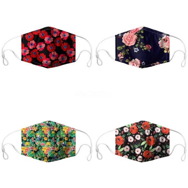 

print mask face masks fabric prectivemask proof washable tapaboca#175, Black