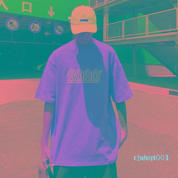 

fashion summer t shirt new print short-sleeved men five-point sleeves simple streetwear wild fresh half-sleeved t-shirt men c08c01t03, White;black