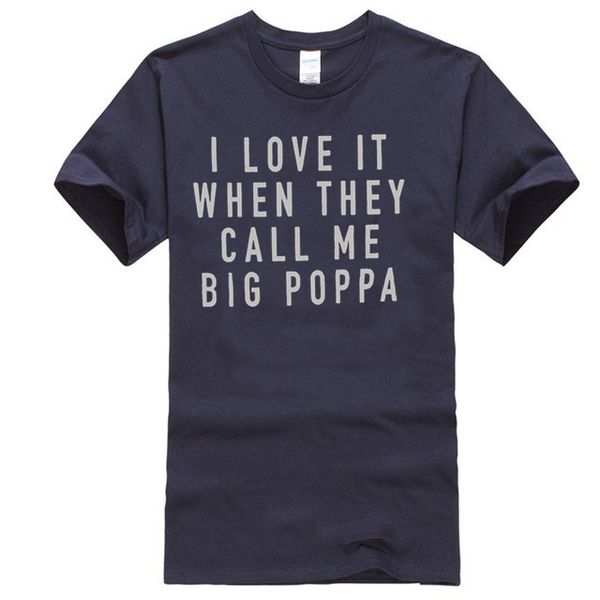

я люблю, когда меня называют big poppa мужская майка fathers day рубашка