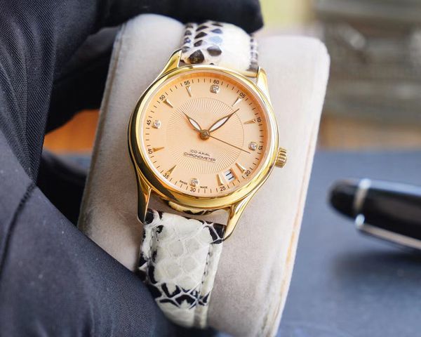 

в 2020 году размер женской модели 33x10mm316l тонкой стальной корпус водонепроницаемый богине обязательно иметь точные часы путешествия во в, Slivery;brown