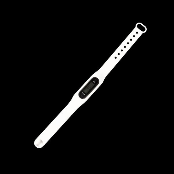 

pedometer watch step counter watch sports silicone bracelet calories multi-function electronic pedometer hot, Slivery;brown