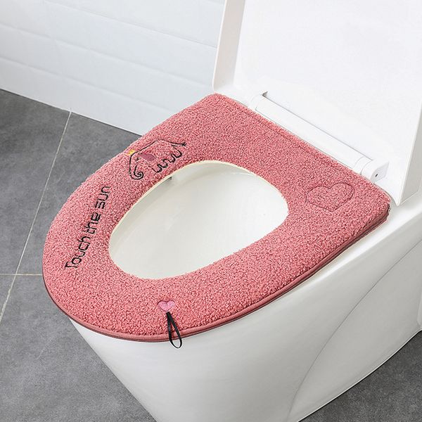 

with handle winter toilet seat side zipper closestool cover reusable bathroom