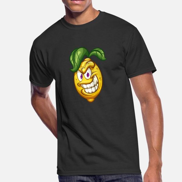

cartoon evil lemon t shirt men designing short sleeve o neck unique sunlight funny spring family shirt