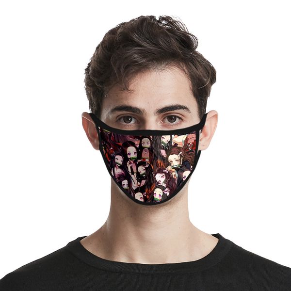 

2020 new духа клинок 3d цифровой печать дизайнер маска для лица пыла моющихся дышащих дети моды лицо взрослой жизнь маска