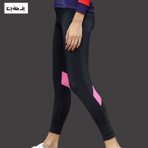 

racing pants cheji women 3d gel padded cycling breathable road bike mountain tights anti-sweat quick-dry mtb bicycle, Black;blue