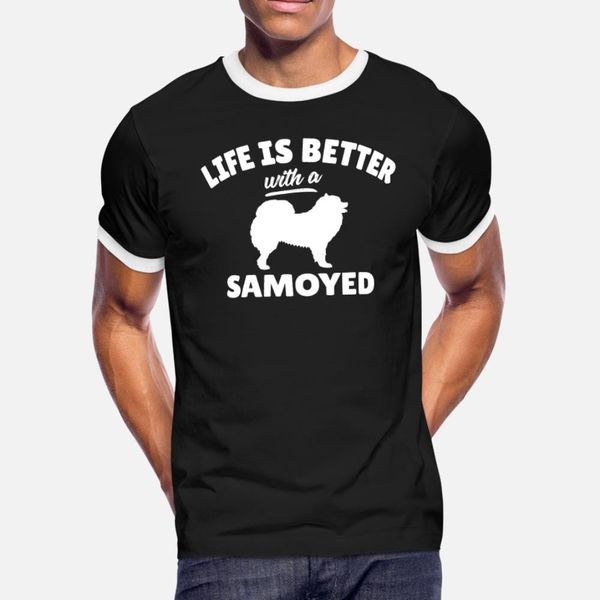 

остроумный самоед владелец собаки говорят тенниска мужчины печать с коротким рукавом s-xxxl pattern подарков basic summer style pattern руба