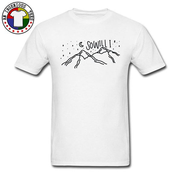 

stay wild mountain hill snow young & tees large size white t shirt family holiday street tee-shirts normal tees man