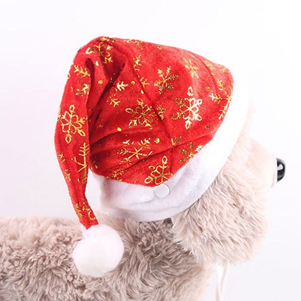 

christmas pet hat santa claus hat small puppy cat dog holiday costume christmas autumn winter red cap