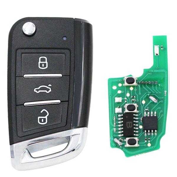 Locksmith Supplies KeyDiy B Série B15 3 botões Universal KD Controle remoto para KD900 URG200 KD-X2 para VW MQB Style