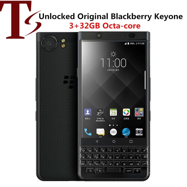 Отремонтированный оригинальный BlackBerry Keyone 4,5 дюйма OCTA CORE 3GB RAM 32GB ROM 12MP камера разблокирована мобильный телефон 4G LTE