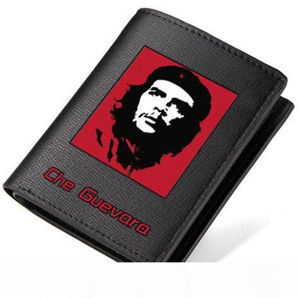 

ei che wallet ernesto guevara purse om star short long leather cash note case money notecase loose change burse bag card holders, Red;black