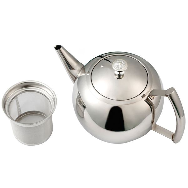 

water removable home side handle teapot with strainer restaurant stainless steel