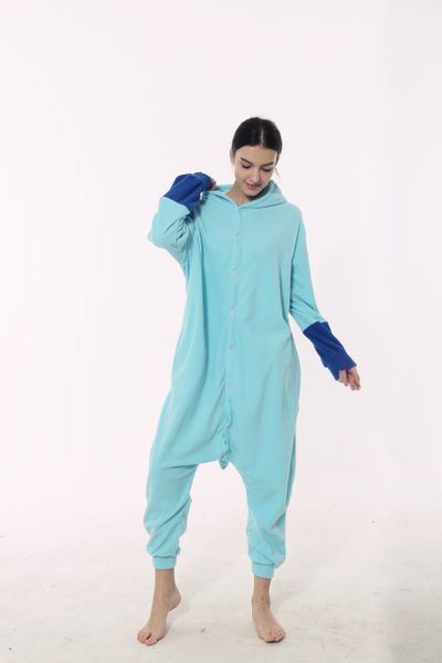 

new cartoon animal one-piece clothes home mascot pajamas autumn and winter pajamas thickened flannel couple home wear 60, Red;yellow