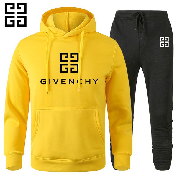 

givÃ¨nchy 2020 set sweatsuit tracksuit men hoodies pants mens clothing sweatshirt pullover women casual tennis sport tracksuit, Gray