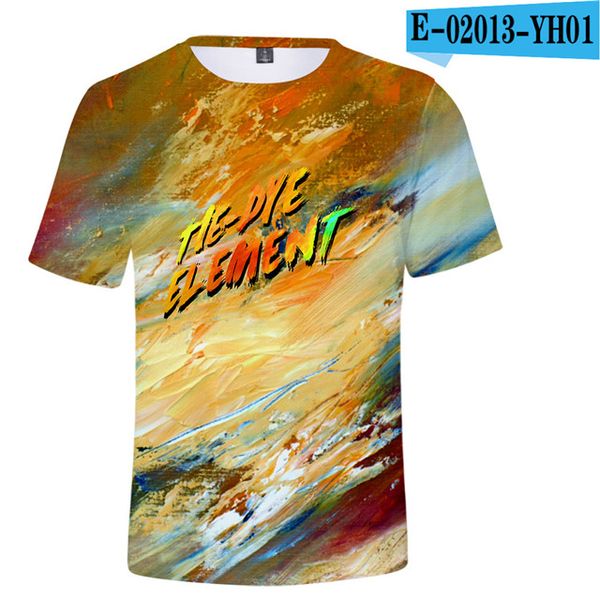

tie dye printed men summer 18 colors 3d print shirts humor hippie humor men clothing