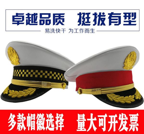 

spring and autumn section white security big cap embroidered wheat ear cap big felt hat wide brim hat mens hats fedoras 2020, Blue;gray