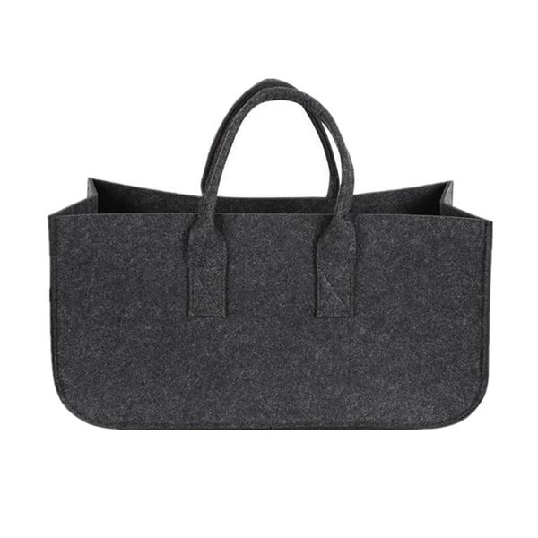 

multifunctional with handle large capacity organizer bags felt storage basket