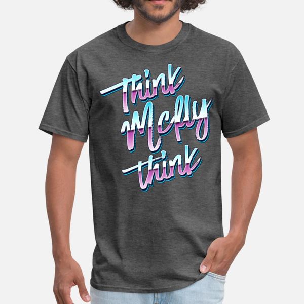 

think mcfly t shirt men designer 100% cotton euro size s-3xl family graphic breathable summer style vintage shirt