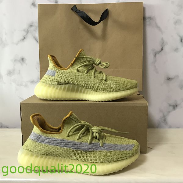 

2020 kanye west v2 running shoes cinder tail light zebra yecheil cream desert sage men women sneakers size36-48with half