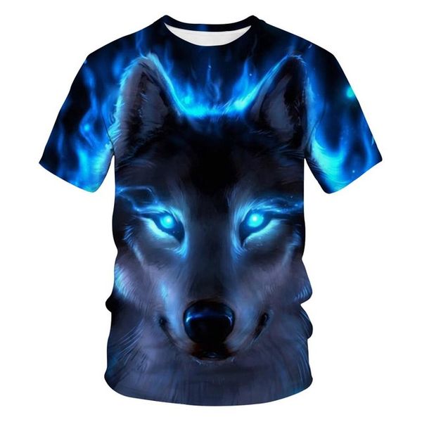 

summer skull wolf summer hipster anime homme 3d print shirts plus size hippie hippie men clothing