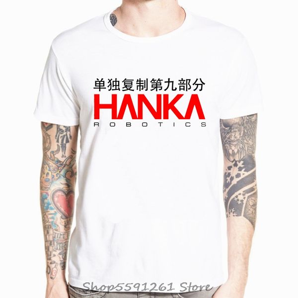 

призрак в доспехах hanka робототехнике логотип кинофильме общественной безопасности раздел 9 футболка прохладный повседневная гордость футбо