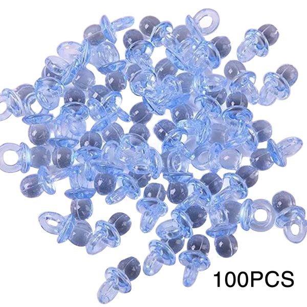 

100pcs party supplies scatter confetti acrylic clear mini pacifier baby shower