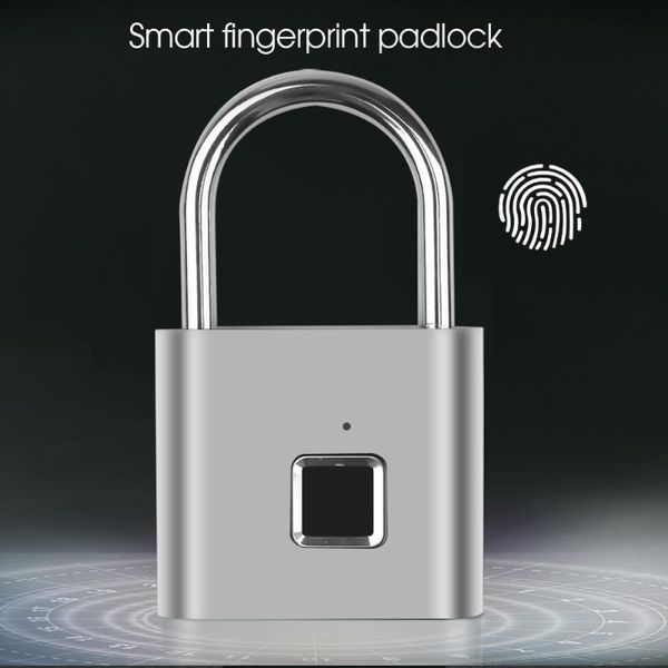 

smart lock keyless fingerprint ip65 waterproof cerradura inteligente anti-theft security padlock door luggage case
