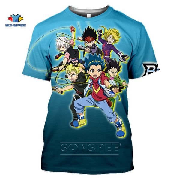 

beyblade burst evolution anime summer men homme 3d print shirts aesthetic graphic graphic men clothing