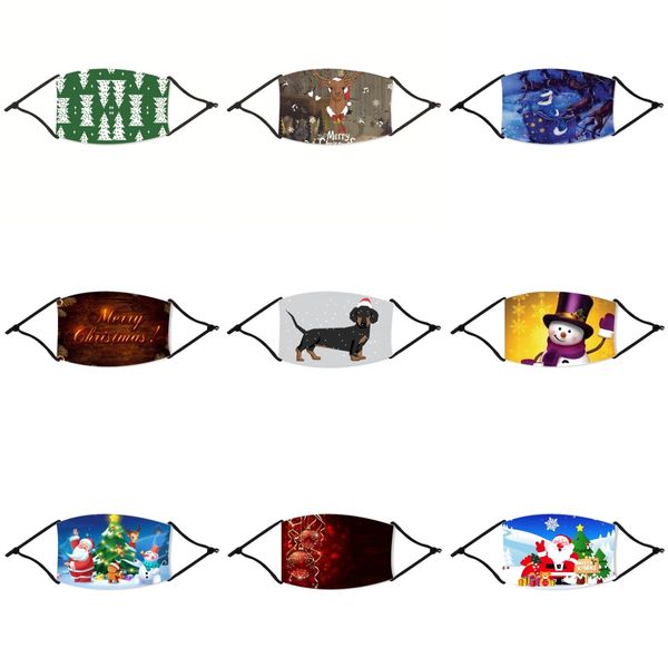 

kitchen mascherine face christmas masks transparent food grade plastic anti droplet splash respiratir durable mouth christmas mask for pr#37, Black