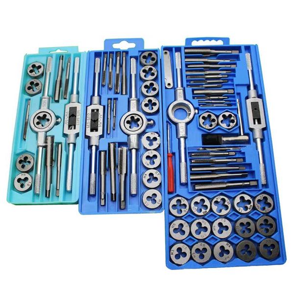 

she.k tap and die set m3-m12 screw thread metric plugs taps & tap wrench 12pcs 20pcs 40pcs alloy steel metric die tools sets