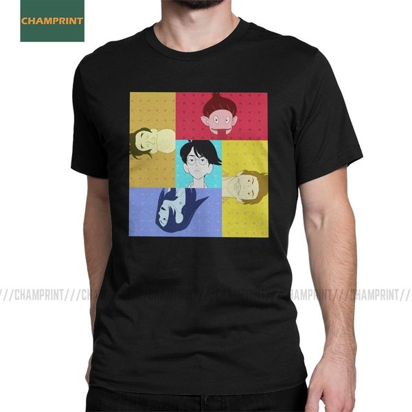 

the tatami galaxy t-shirts men cotton t shirt shinwa taikei anime yuasa watashi akashi manga japan short sleeve tees plus size