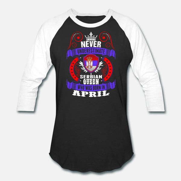 

never underestimate a serbian april queen t shirt men knitted tee shirt plus size 3xl male gift building summer style trend shirt