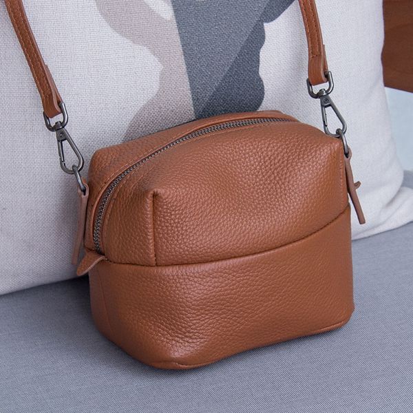 

cow leather mini shoulder crossbody bags for women flap bags lady genuine leather women's handbags