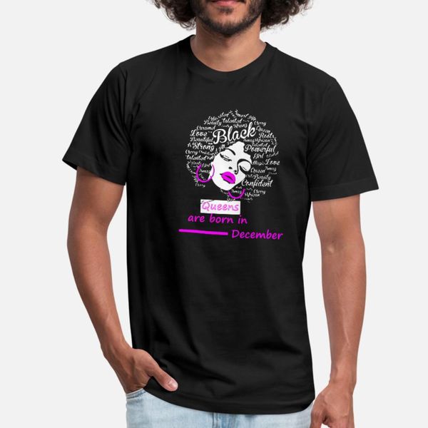 

queens are born in december t shirt men designer 100% cotton o neck letter crazy building spring autumn standard shirt