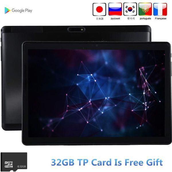 

tablet pc mtk octa core tablets pcs 64gb ( 32gb +32gb card ) bluetooth wifi phablet android 7.0 10.1 inch dual sim ce band