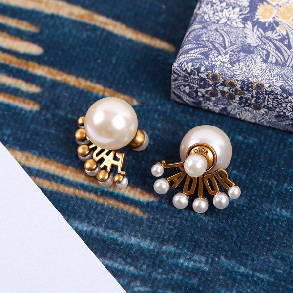 

luxury designer jewelry women earringsnew selling letter thread custom earrings jewelry women earrings with box r2, Golden