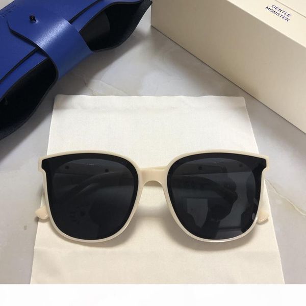 

2019 women brand designer sunglasses korea gm gentle monster sunglasses female retro sunglsss fashion men sun glasses oculos, White;black