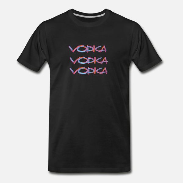 

vodka vodka vodka 3 t shirt men personalized 100% cotton o-neck formal crazy breathable spring letter shirt