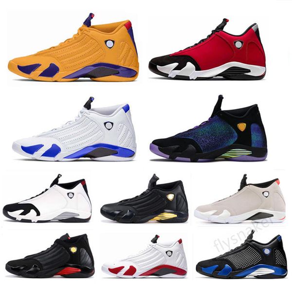 

new 14 14s gym red hyper royal black toe red suede db doernbecher men basketball shoes last sthunder dmp sneakers 7-13